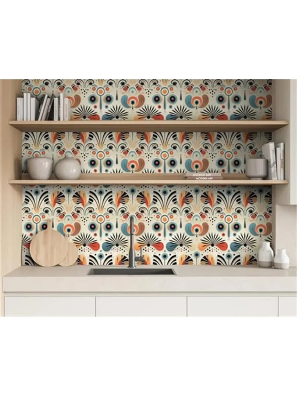 Peel And Stick Wallpaper Vintage Boho Removable Self Adhesive Wall Decor PVC